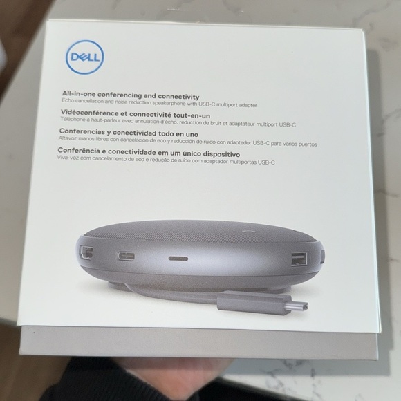Dell Gray Speakerphone with Multiport Adapter - Picture 3 of 4